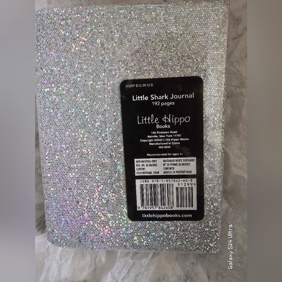 Little Shark Glitter Journal 192 pages New - Picture 2 of 9
